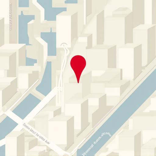 A static map showing the location of the studio in Ginza, Tokyo.